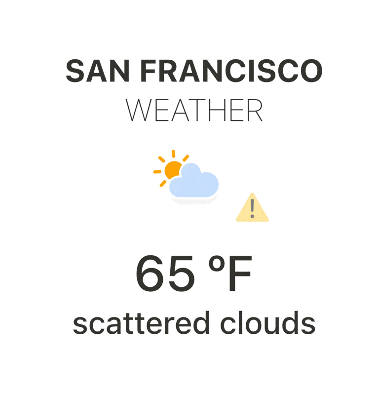 Weather widget